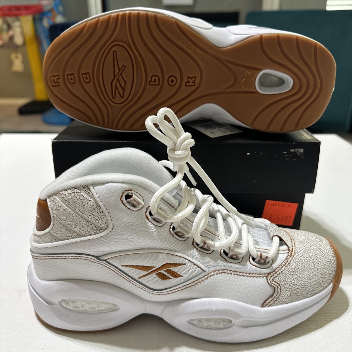 reebok question mid tobacco Reebok Question Mid Shoes - Multi