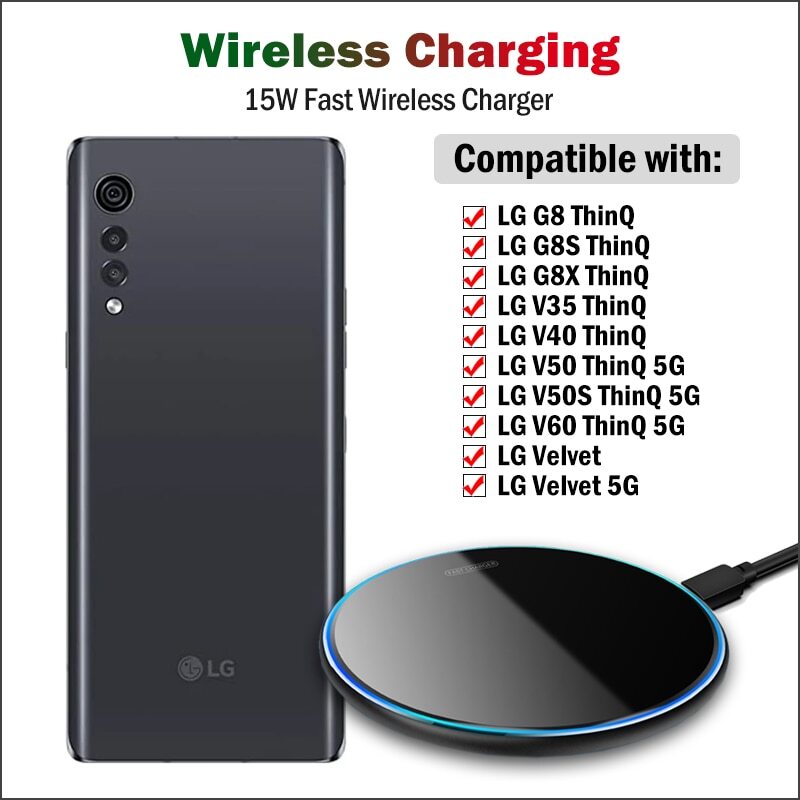 Wireless Charging Lg G8x Thinq Charger Support Fast Wireless