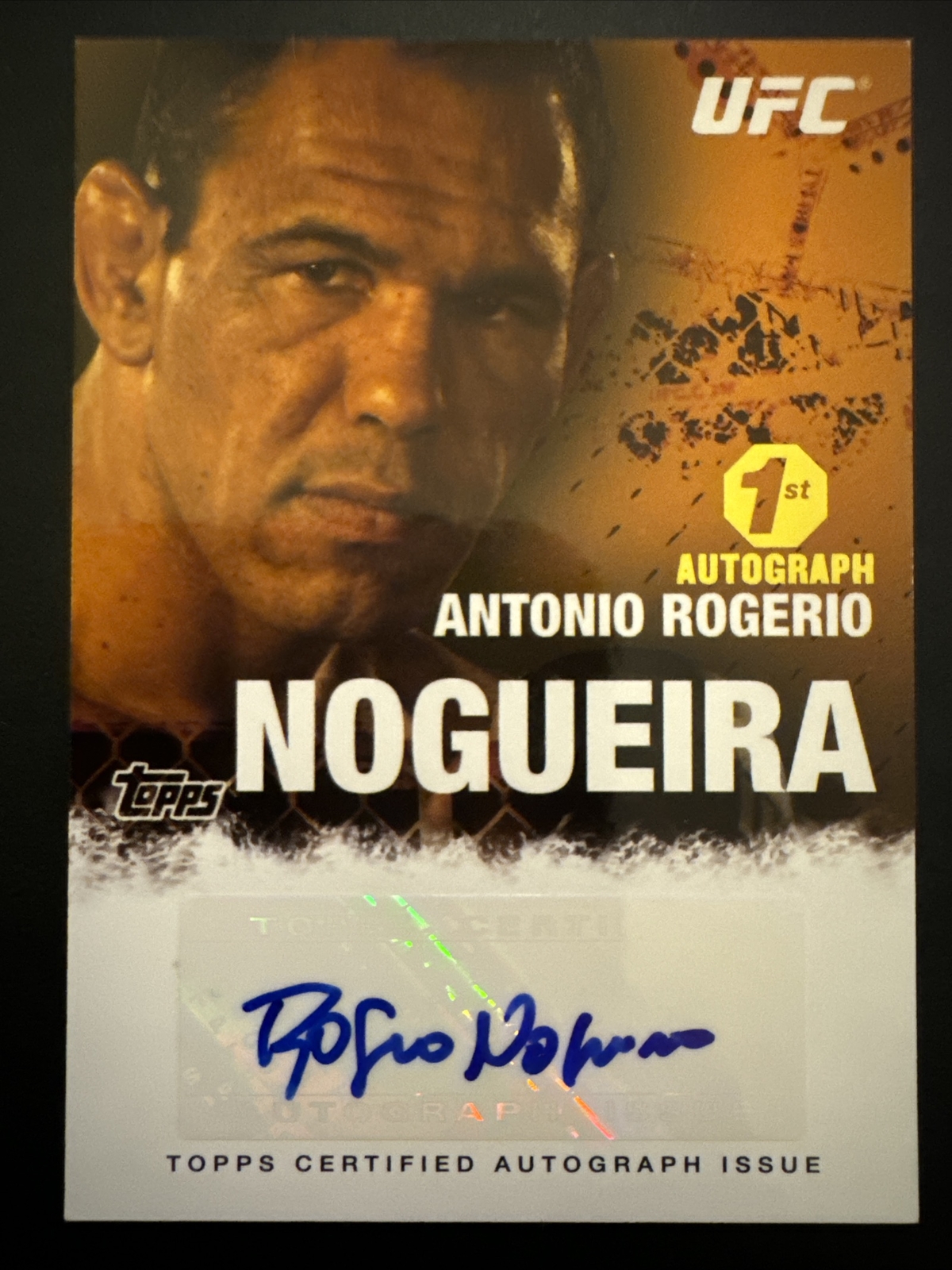 2010 Topps UFC Antonio Rogerio Nogueira Rookie Auto