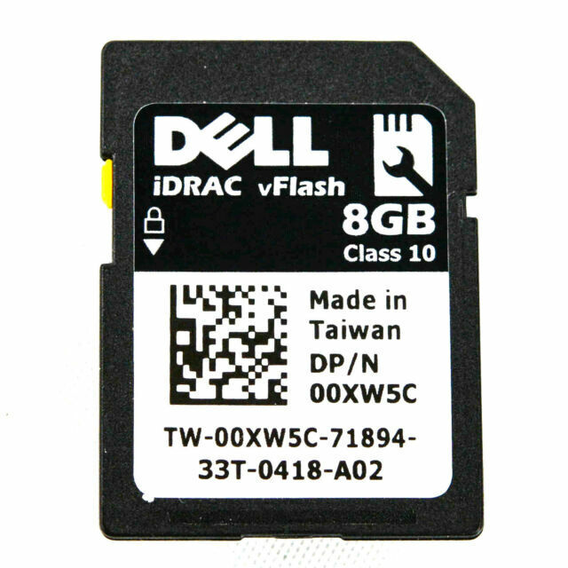 Lot of 2 Dell iDRAC6 vFLash 8GB SD Card 0XW5C