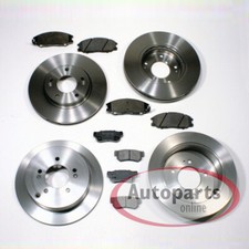 Dischi freno Ø 321 mm + Ø 302 mm + pastiglie freno anteriori posteriori per Kia Sorento II