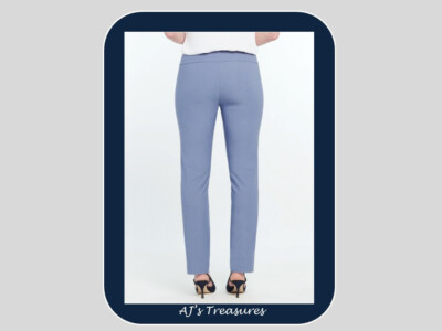NWOT NIC+ZOE Wonderstretch Straight Leg Pants in Dusty Twilight ~Size 2~Reg $128