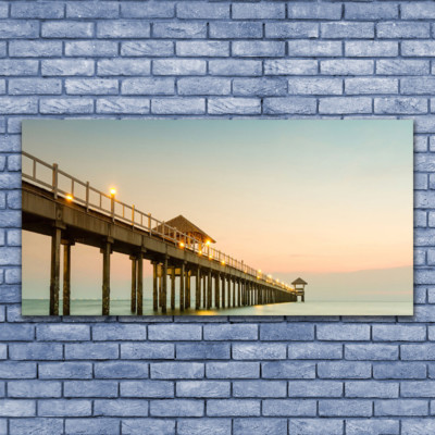 Impression sur verre acrylique Image Tableau 140x70 Architecture Ponte