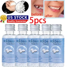 Tooth Solid Gel Temporary Moldable Repair Kit Thermal Fitting Bead Teeth 5x30ml