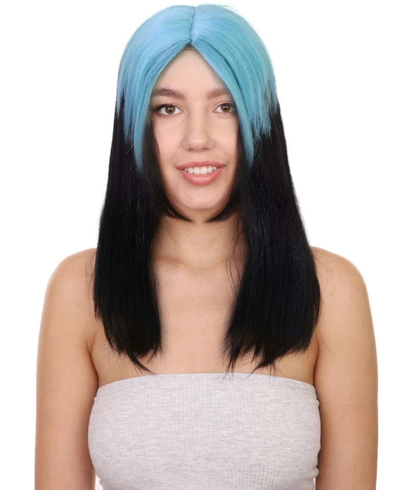 Billie Pop 80's Mullet, Multiple Wig with Roots & Choppy Bangs, HW-6664A - Image 3 of 4