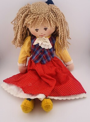 Merry Andrew Toys Doll By Renee Graef Cloth 1990 Vintage Colonial Country