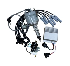 Distributor + Module + Coil+ Wires For Ford F150-250 E150-250-350 4.9 L6 1978-87