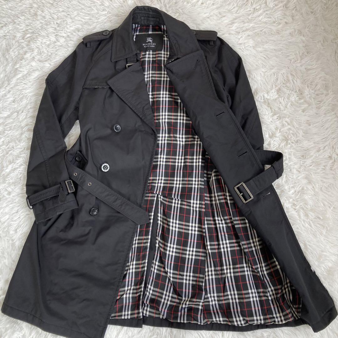 Burberry Black Label Trench Coat Nova Check With Belt m1_1204