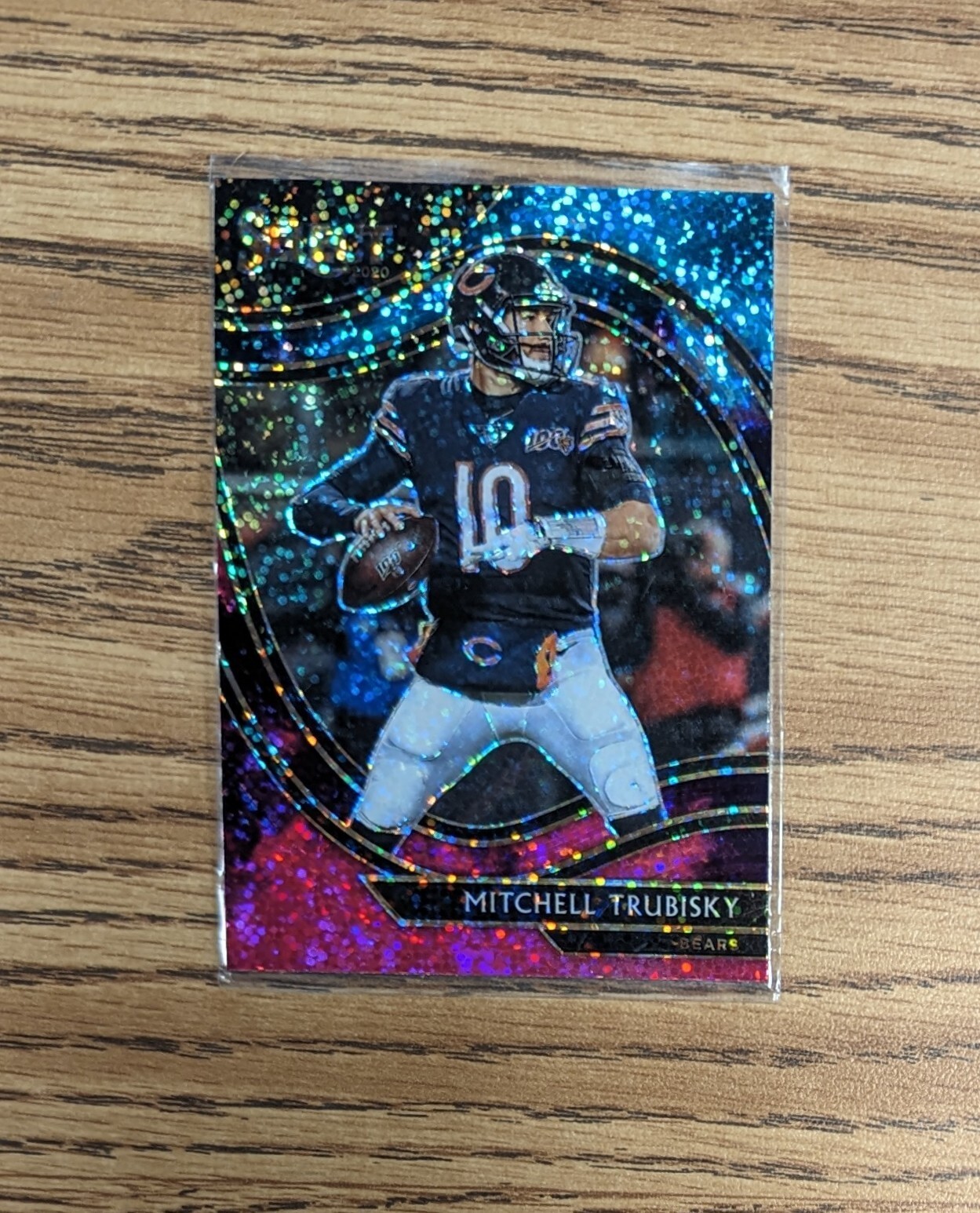 2020 Panini Select Mitchell Trubisky SSP Cosmic Prizm Field Level #312