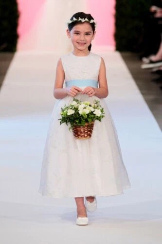 Oscar de la Renta Blue Sleeveless Dresses for Girls