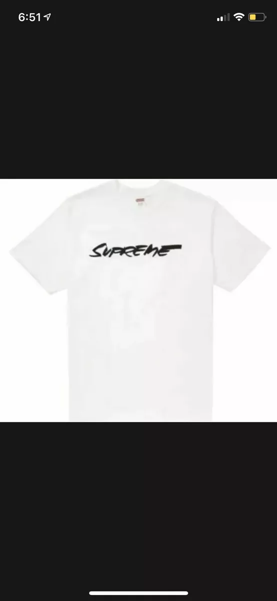 Supreme Futura Logo Justice For All Tee Tshirt Large L White New