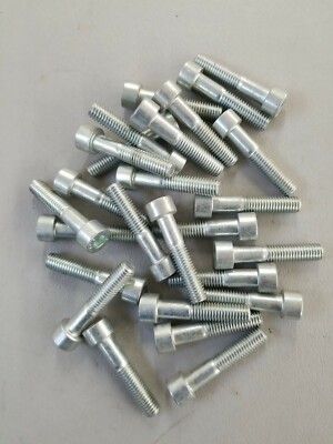(25) New M8 x 1.25 x 40mm Zinc Steel Socket Head Cap Screw CL 12.9