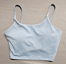 Women Yoga Bras Sports Bra Workout Crop Top Tank Blue, see pictures for size