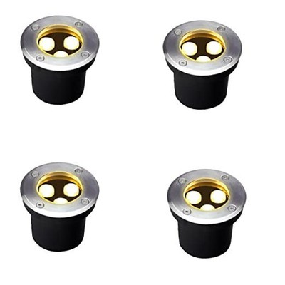 Outdoor In Ground Light,3W 4 inches,High Voltage 110V 120V Well 
