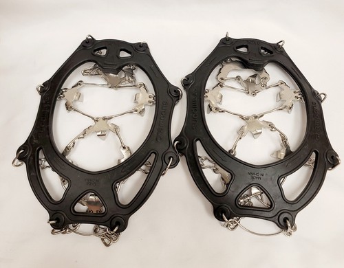 Large Crampons for Shoes Traction Cleats Ice Snow Grips with 19 Stainless Steel - Picture 2 of 3