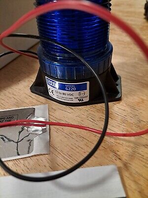 ECCO 6220 SINGLE FLASH STROBE BLUE 12 TO 80 VDC for Forklift
