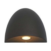 Wandlampe Wandleuchte AußEnlampe Led Fassadenleuchte Gartenlampe Schwarz H 10 Cm