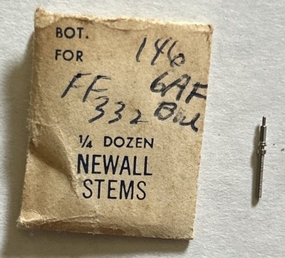 Vintage Newall FF 332 (1) Winding Stem Watch Part NOS