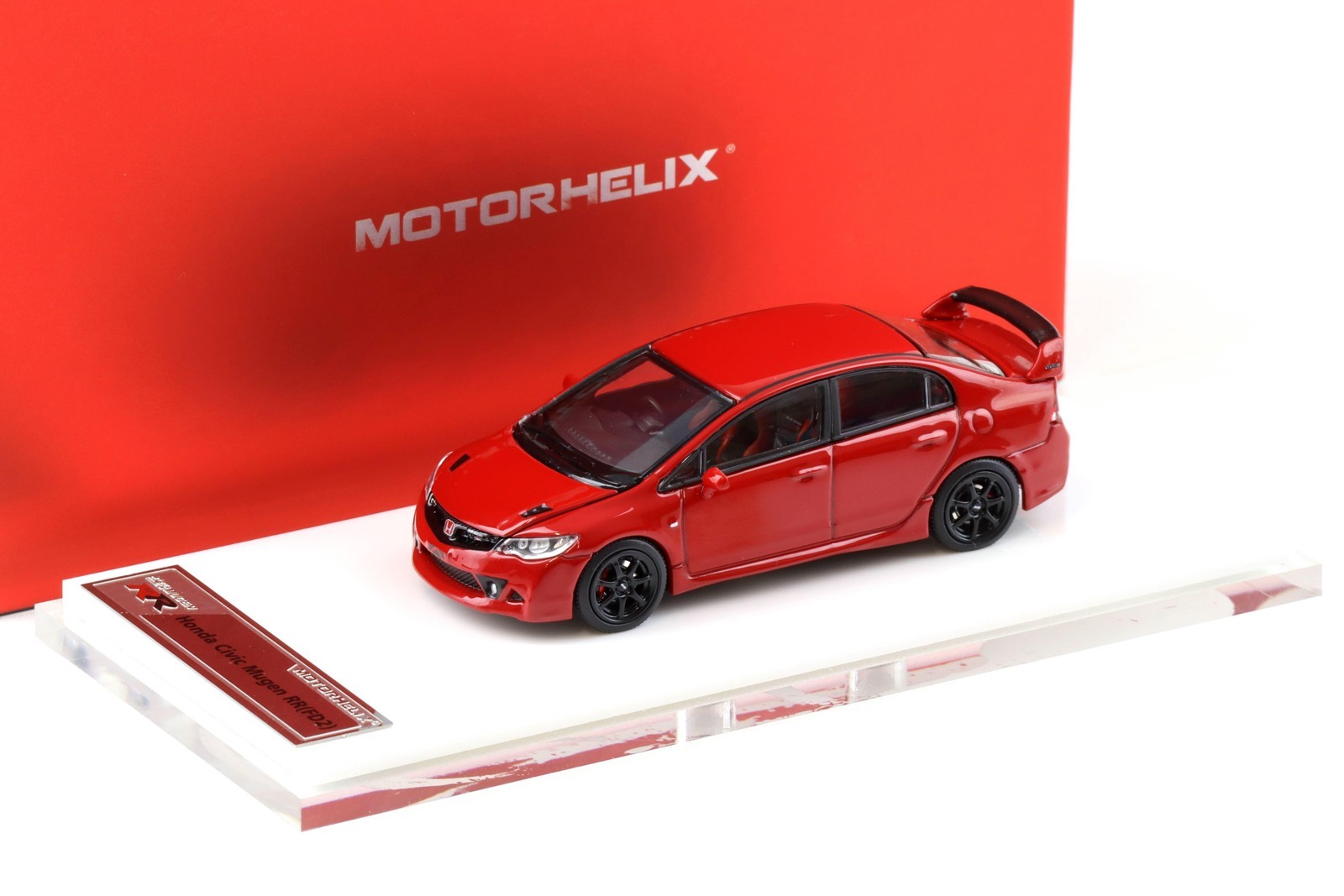 1:64 MOTORHELIX Honda Civic (FD2) Mugen RR Milano Red M65410