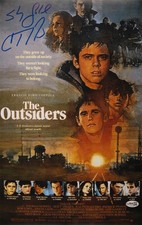 C. Thomas Howell Signed 11x17 The Outsiders Mini Poster "Stay Gold" inscrip JSA