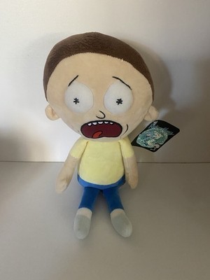 Rick and Morty Plüschtier Stofftier 13 Zoll Erwachsene Schwimmen Schreiendes Gesicht Morty mit Etikett