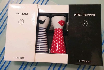 Ritzenhoff -  Salz- und Pfefferstreuer ''Mr Salt + Mrs Pepper'' NEU Pietro Chiera
