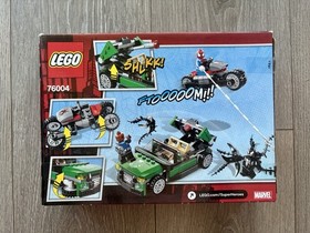 New Sealed LEGO Marvel Spider-Man Spider-Cycle Chase 76004, Ships Fast!