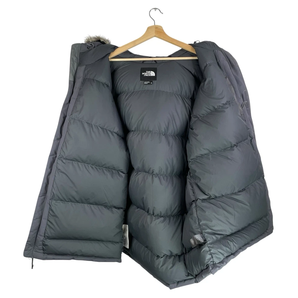 North Face McMurdo Station Puffer Parka Gray Down Expedition Coat Mens XXL - Image 4 of 4