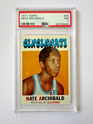 Nate Tiny Archibald RC 1971 Topps PSA 7 ROOKIE NBA TOP 75 HALL OF FAME LEGEND