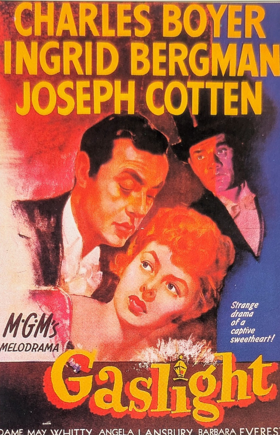 Angoscia - Gaslight - 1944 - Ingrid Bergman Boyer - Locandina Cartolina Ciak
