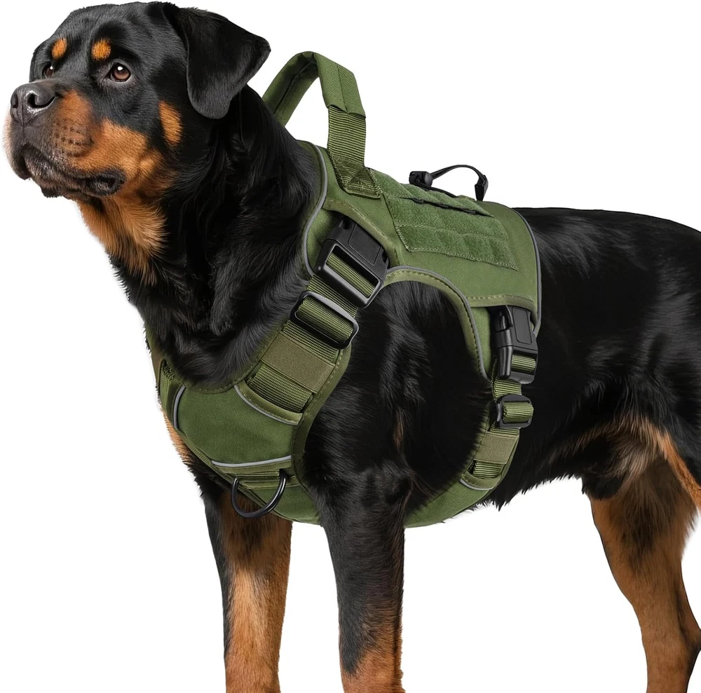 Dog Harness for Large Dogs Heavy Duty, No Pull Tactical Dog Harne