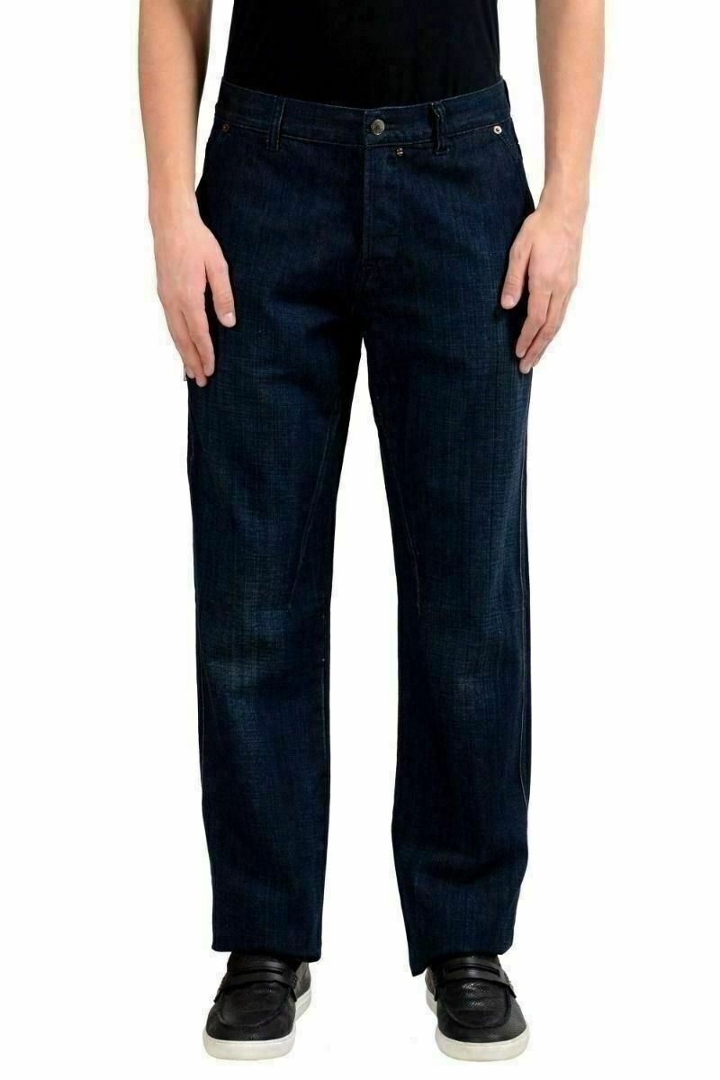 Мужские темно-синие свободные джинсы с прямыми штанинами Richmond Denim Размер US 32-48