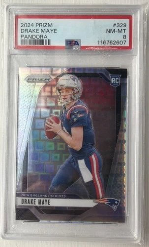 2024 Panini Prizm - Rookies Drake Maye #329 Pandora Prizm /400 (RC)