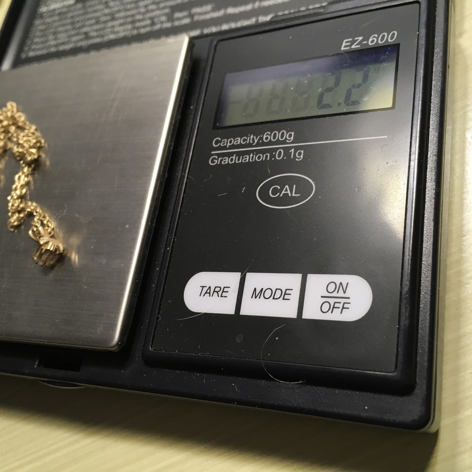 14K Solid Yellow Gold 2.2 - Solid Necklace With B… - image 6