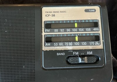 Sony ICF-38 Portable AM/FM Radio Tested and working | eBay