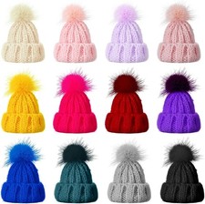 Mini Christmas Knit Hats for Doll Crafts