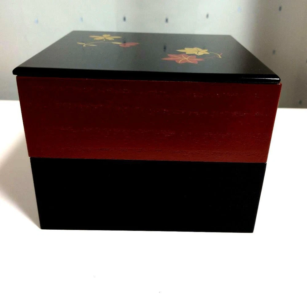 Jubako Bento Box Japanese Kyoto lacquer art Zohiko lacquered box floral pattern