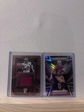 Deebo Samuel Gold Geer Patch /299 + Christian Mccaffrey Thunderbirds.