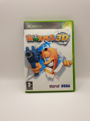 Microsoft X Box Worms 3D Spiel & Hülle