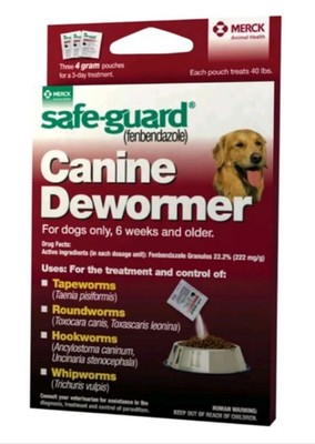 Safe-Guard Canine Dewormer (Fenbendazole 22.2%), 4 Gram