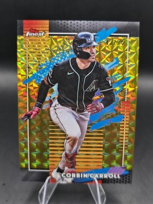 Corbin Carroll 2026 Topps Finest Baseball Uncommon Gold Geometric Refractor /50
