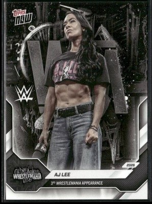 2026 Topps Now WWE #13 Wrestlemania Vegas AJ Lee
