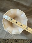 Vintage Westmoreland Almond Slag Glass Compote - Hand Painted Floral - Signed — photo 10
