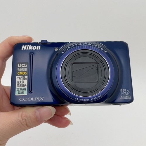 Nikon COOLPIX S9200 Digital Camera 16MP 18x Optical Zoom Built-in Flash - Blue