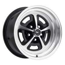 Legendary Wheel Co. Magnum 500 Alloy Wheel 15x8 Gloss Blackmachined Mustang 1