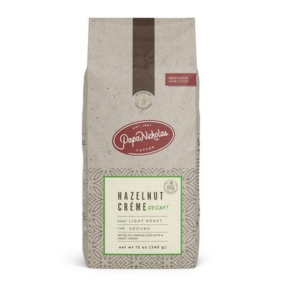 PapaNicholas Coffee Ground Coffee, Decaffeinated 12 Ounce (Pack of 1)