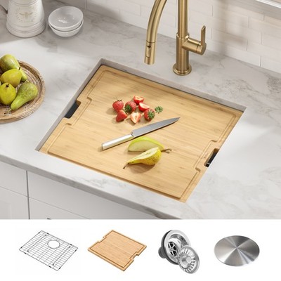 Kraus KWU111-21 Kore 21'' Undermount Single Basin Stainless Steel - Stainless
