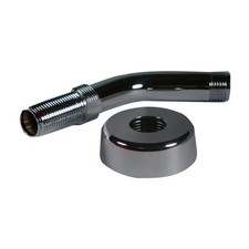 US Hardware P-040C Silver Plastic Shower Arm  Flange