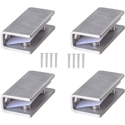 Edelstahl Glashalter Klemmhalter Glasklemme für Glas 8-12mm Balustrade Handla...
