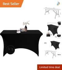 4ft Waterproof Stretch Spandex Table Cover - Perfect for Weddings and Parties